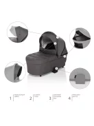Zopa Set stroller Move Cross 2 + carrycot XL All Black