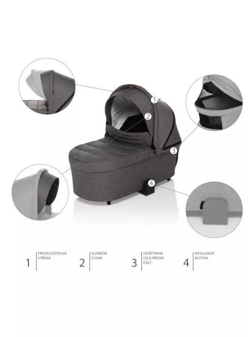 Zopa Set stroller Move Cross 2 + carrycot XL Antique Green/Gold
