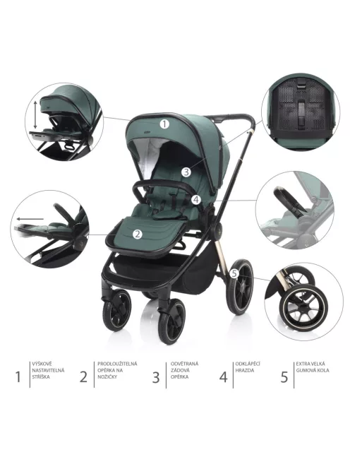 Zopa Set stroller Move Cross 2 + carrycot XL Bright Night