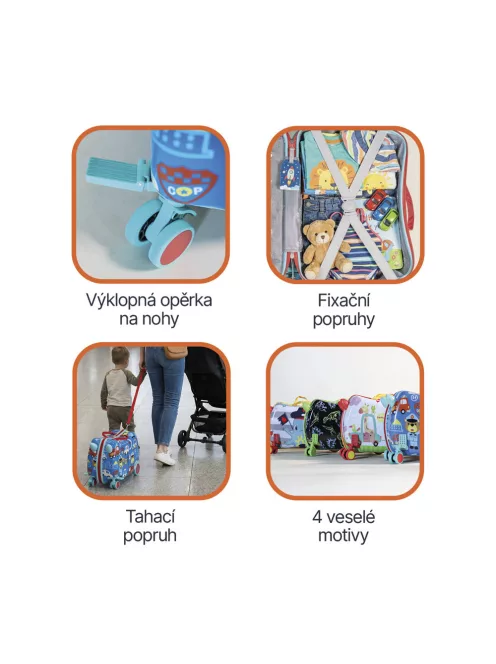 Zopa Pack&Ride gyermek gurulós bőrönd - Sailor