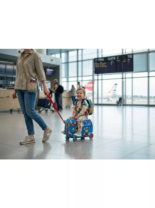 Zopa Pack&Ride gyermek gurulós bőrönd - Traffic