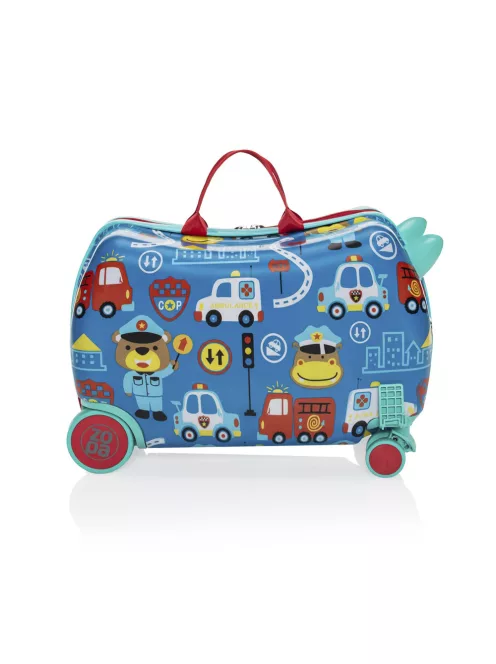 Zopa Pack&Ride gyermek gurulós bőrönd - Traffic