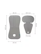 Zopa Lélegző autósülés párna Breeze sc. 2/3 - Ice Grey