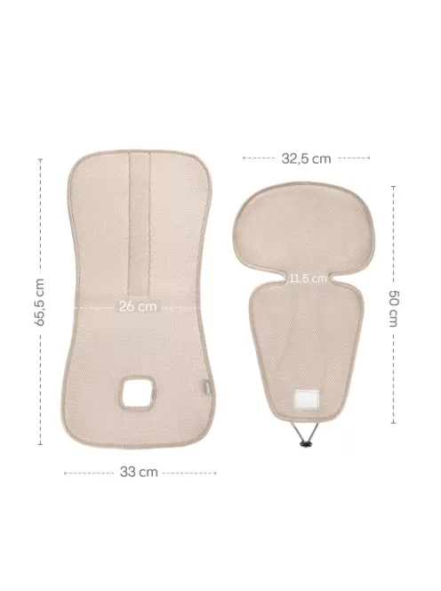 Zopa Lélegző autósülés párna Breeze sc. 2/3 - Ivory Beige