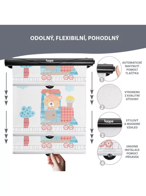 Zopa Rolós autós árnyékoló - Fox