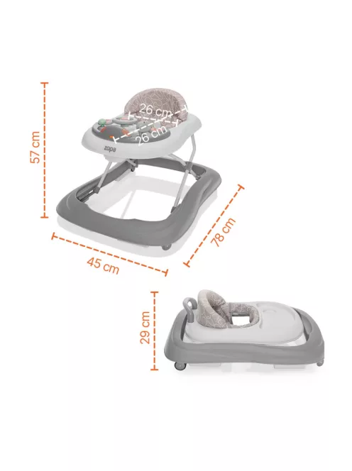 Zopa Fiesta bébikomp - Grey/Mint