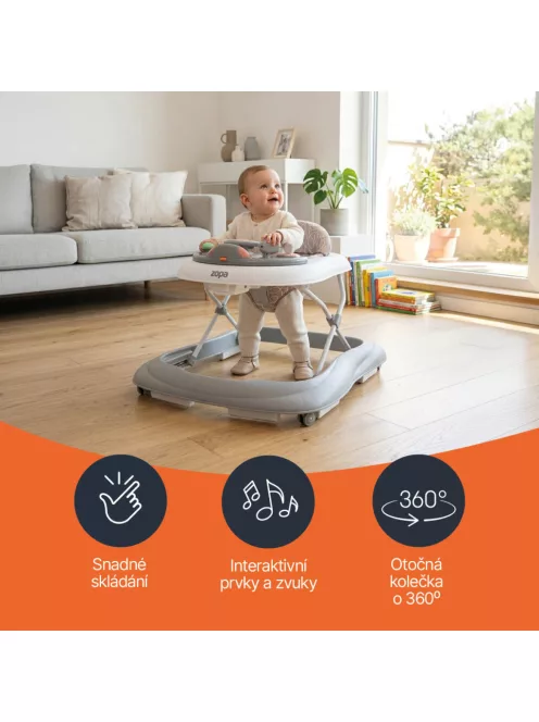 Zopa Fiesta bébikomp - Grey/Mint