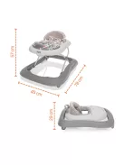 Zopa Fiesta bébikomp - Grey/Pink
