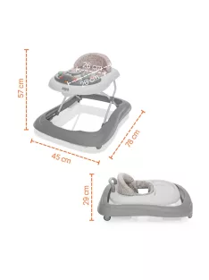 Zopa Fiesta bébikomp - Grey/Pink