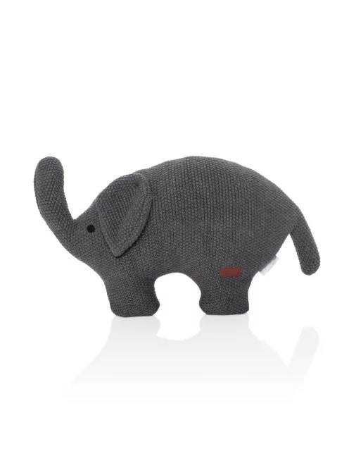 Zopa Kötött játék elefánt - Dark grey