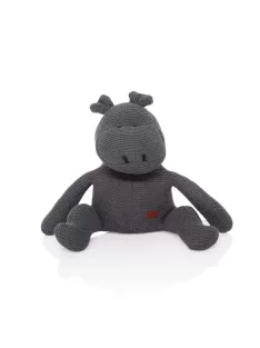Zopa Kötött játék víziló - Dark Grey