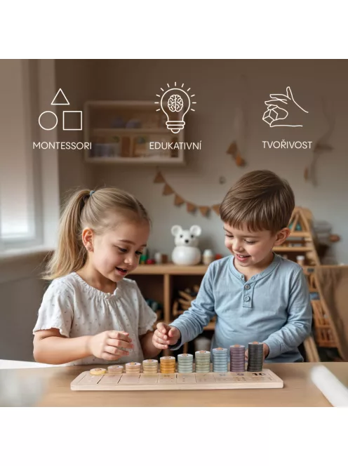 Zopa Fa Montessori számolós játék