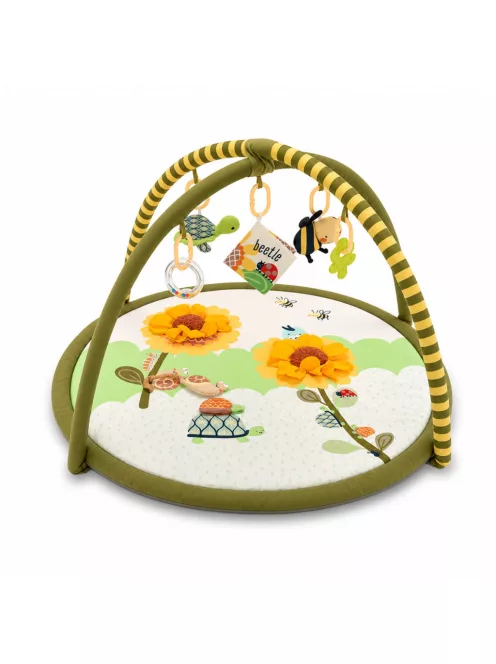 Zopa Cuddle interaktív játszószőnyeg játékíves kerettel Garden