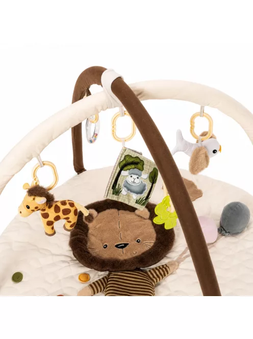 Zopa Cuddle interaktív játszószőnyeg játékíves kerettel Safari