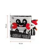 Zopa Kontrasztos fejlesztő plüsskönyv Crab