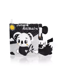 Zopa Kontrasztos fejlesztő plüsskönyv Panda