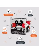 Zopa Kontrasztos fejlesztő plüsskönyv Panda