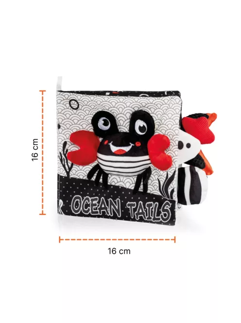 Zopa Kontrasztos fejlesztő plüsskönyv Panda