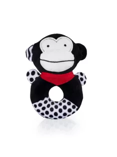 Zopa Kontrasztos fejlesztő csörgő Monkey