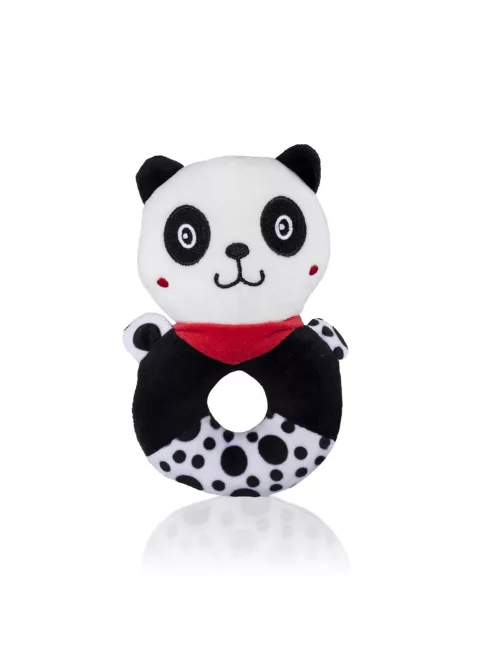 Zopa Kontrasztos fejlesztő csörgő Panda