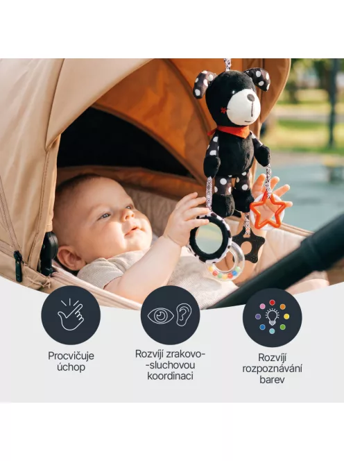 Zopa Kontrasztos fejlesztő játék Owl