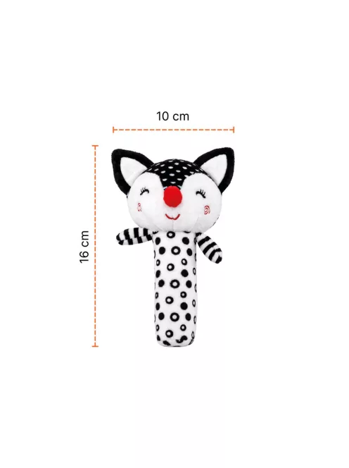 Zopa Kontrasztos fejlesztő csipogó játék Fox