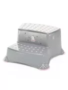 Zopa Unikornis kétlépcsős fellépő WC-hez/mosdóhoz - Grey/Pink