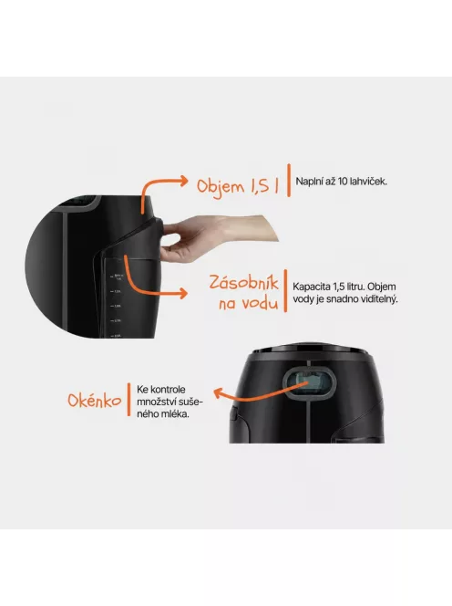 Zopa Formula milk maker Babyccino Black
