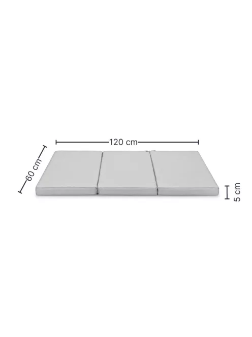 Zopa Összecsukható utazómatrac 120 × 60 × 5 cm Light Beige