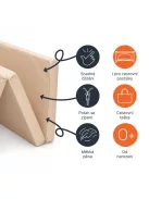 Zopa Összecsukható utazómatrac 120 × 60 × 5 cm Light Grey
