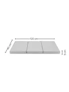 Zopa Összecsukható utazómatrac 120 × 60 × 5 cm Light Grey