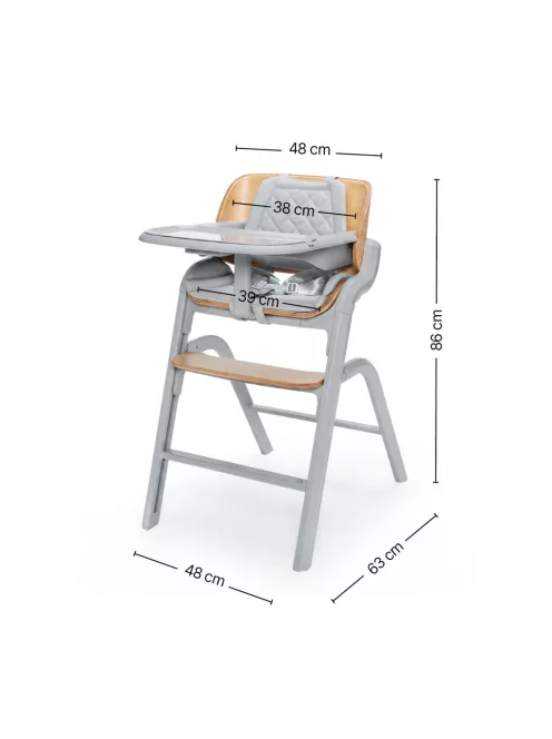 Zopa Inspira 2 Etetőszék Oyster Grey