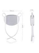 Zopa Univerzális szekrényfogantyú-zár 1 db - White