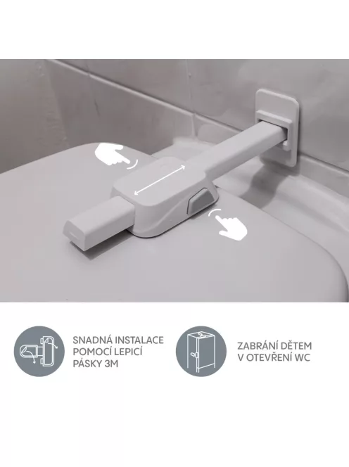 Zopa WC zár 1 db - White