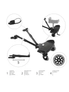 Zopa Segboard 2 fellépő babakocsihoz - Black