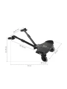 Zopa Segboard 2 fellépő babakocsihoz - Black