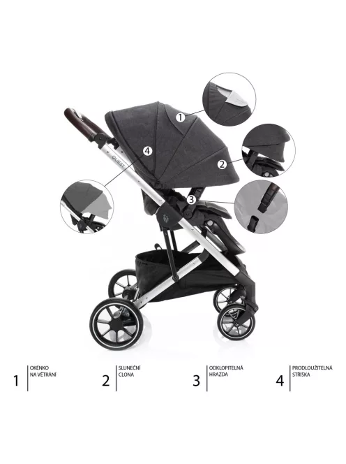 Zopa Quest babakocsi Vulcan Black/Silver
