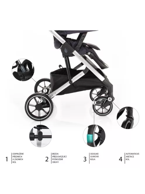 Zopa Quest babakocsi Vulcan Black/Silver