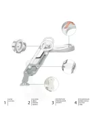 Zopa Lépcsős WC szűkítő - Dove Grey