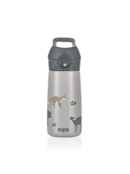 Zopa 400 ml-es termosz cumis szívószállal - Mountains