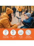 Zopa 400 ml-es termosz cumis szívószállal - Safari