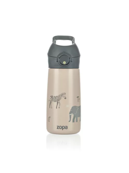 Zopa 400 ml-es termosz cumis szívószállal - Safari