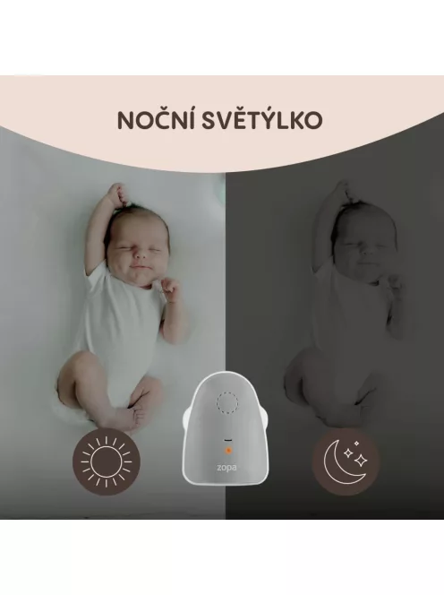 Zopa Watcher digitális bébiőr - Grey