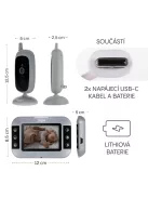 Zopa Static digitális videós bébiőr - Grey