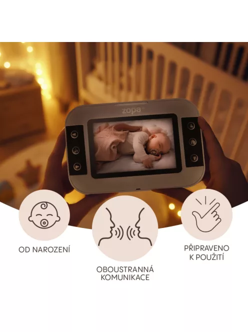 Zopa Static digitális videós bébiőr - Grey
