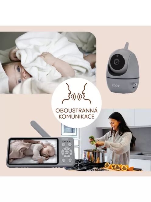 Zopa Observatory digitális videós bébiőr - Grey