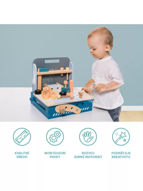 Zopa Fa összecsukható munkapad Wood