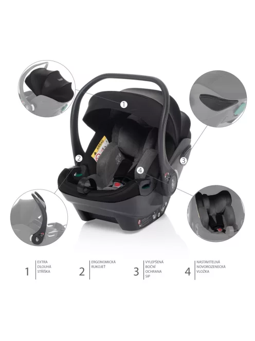 Zopa Carseat XS Plus i-size Rocky Grey