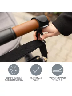 Zopa Multifunkcionális szíj klipsz 2 db - Black