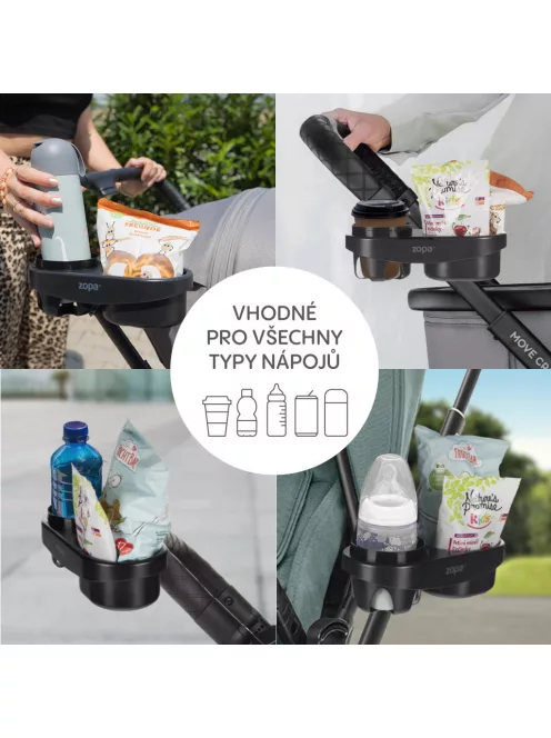 Zopa Snack tartó babakocsihoz - Black